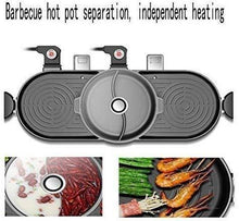 Load image into Gallery viewer, Multifunctional hot pot, electric barbecue grill household electric baking tin
