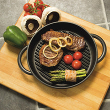 Load image into Gallery viewer, The Whatever Pan - Cast Aluminium Griddle Pan with Glass Lid
